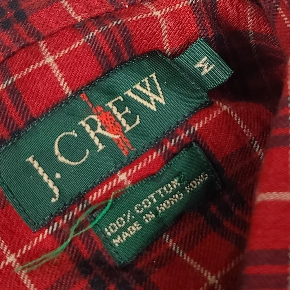 J. Crew Plaid Button Down Long Sleeve Shirt Men's M